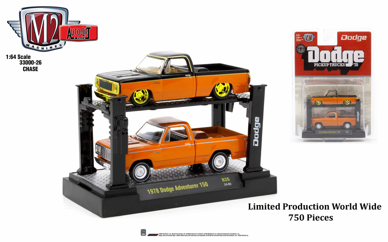 M2 Machines Auto Lift Release 26 1978 Dodge Adventurer 150 2 Pack